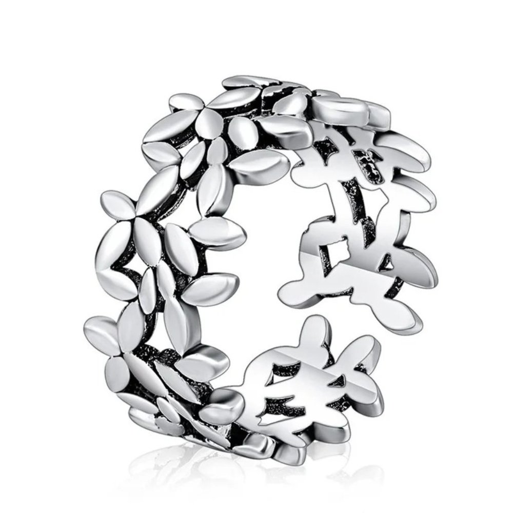 Ring Adjustable Minimalist 925 Sterling Silver - Picture 2 of 5